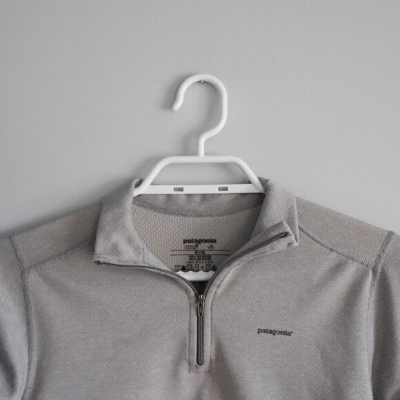 Patagonia Boys Sz Grey M(10) 1/4 Zip Pullover Casual Midweight Sweater Top - Picture 4 of 10